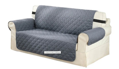 Lake blue pet waterproof compartment sofa cushion 190x228cm in polyester protecting against spills