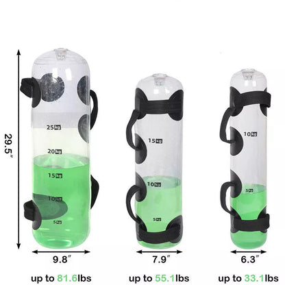 Adjustable Water Bag for Weight-Bearing Fitness with transparent PVC design