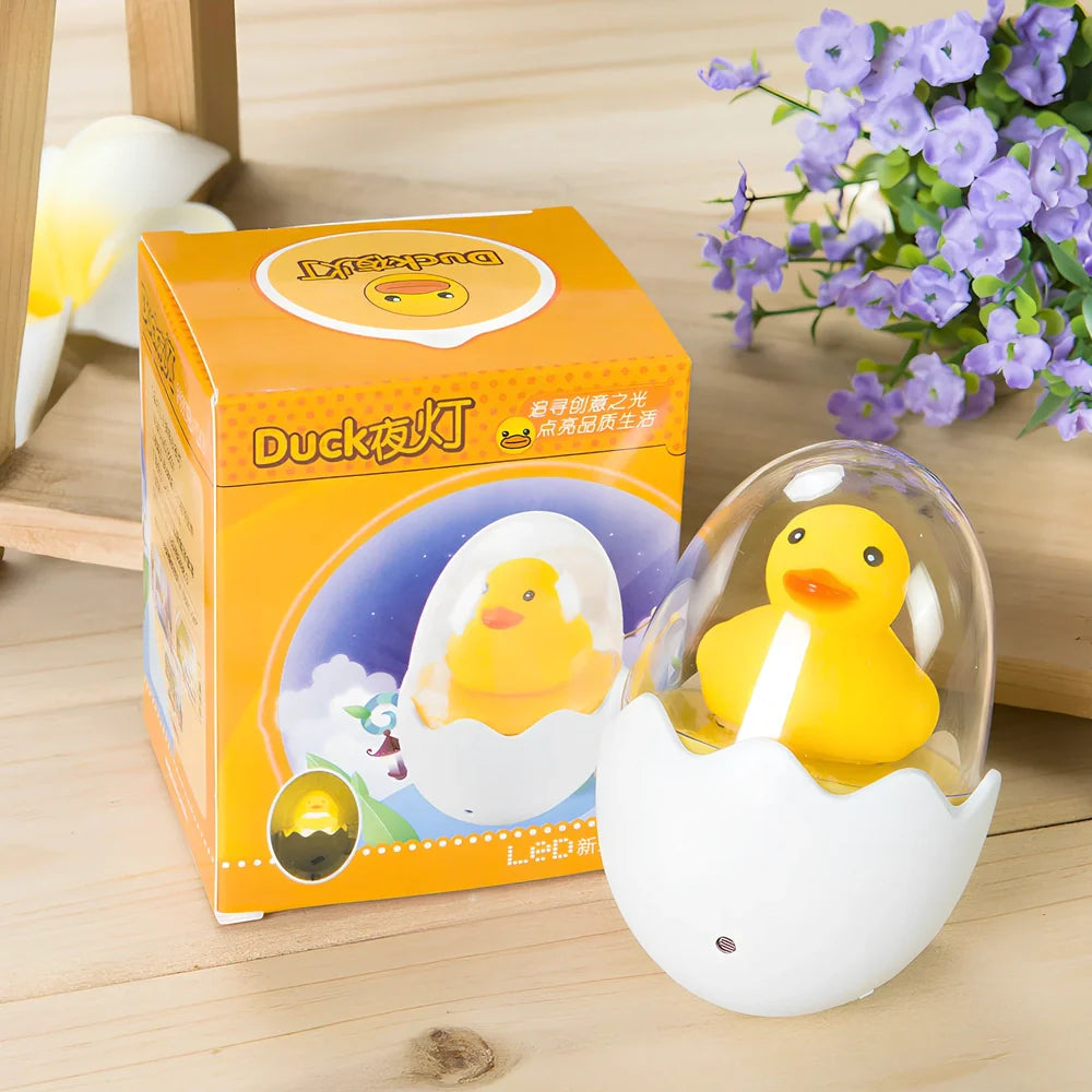 LED sensor night light with automatic darkness activation and compact 8cm design