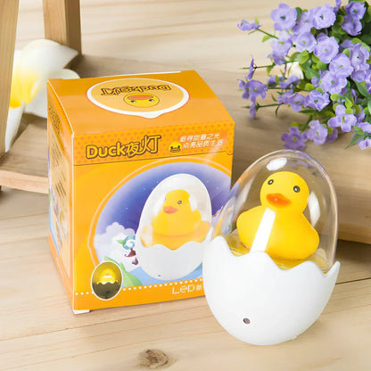 LED sensor night light with automatic darkness activation and compact 8cm design