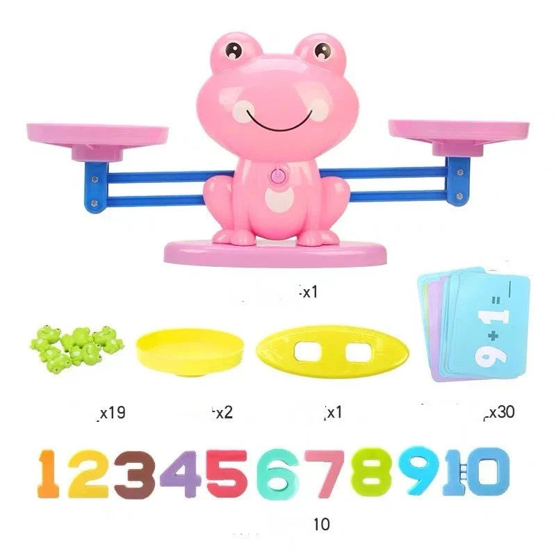 Engaging Educational Balance Toy with colorful animal shapes and digital display for early math learning