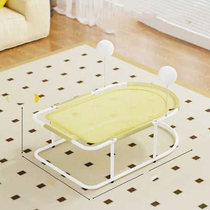 Large fabric kennel with bracket design for cats and puppies in grey colour