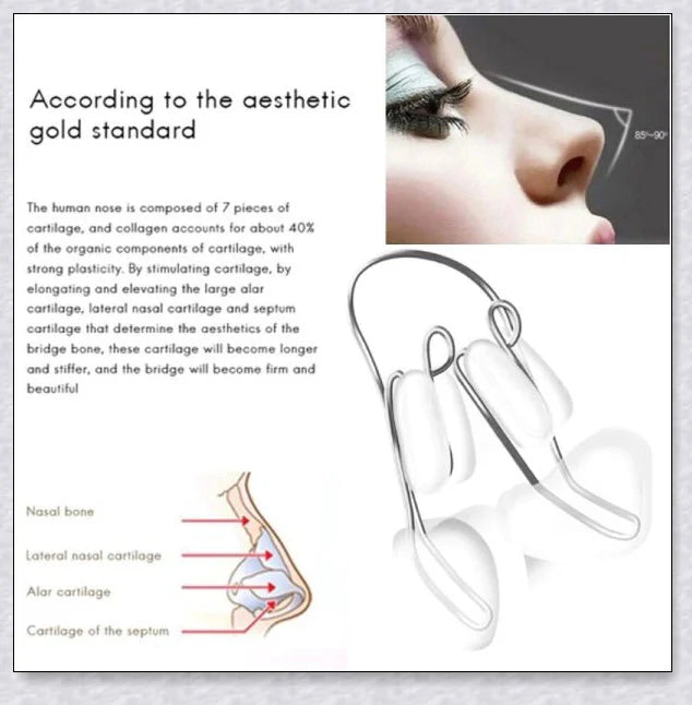 Silicone Nose Shaper Clip - Gently reshape your nose without surgery or discomfort