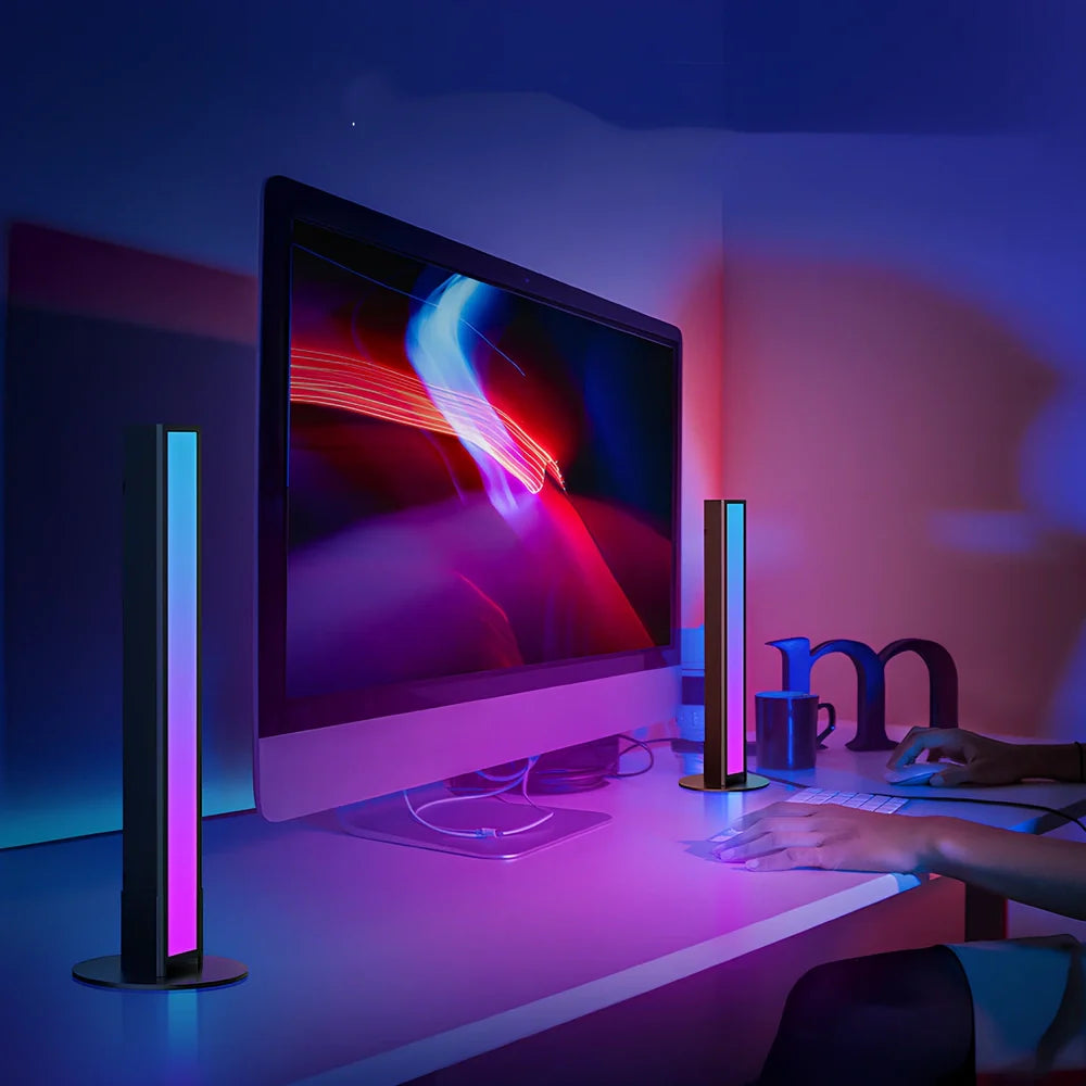 25.5cm RGB ambient light bars with Bluetooth and WiFi connectivity producing 470 lumens