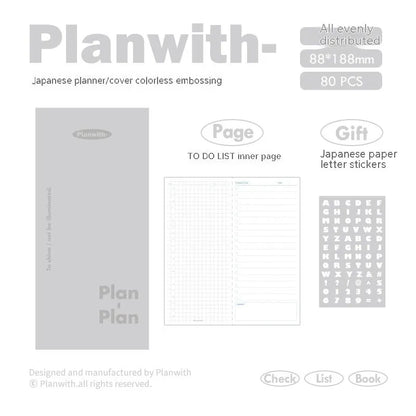 A5 embossed meter book with paper cover showing five colour options: white, purple, blue, grey, and protective cover