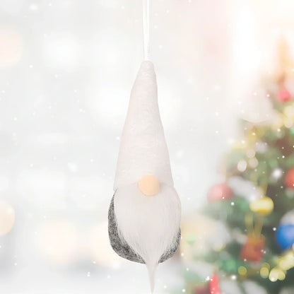 Christmas knitted small pendant decoration in red with 8cm diameter non-woven fabric construction