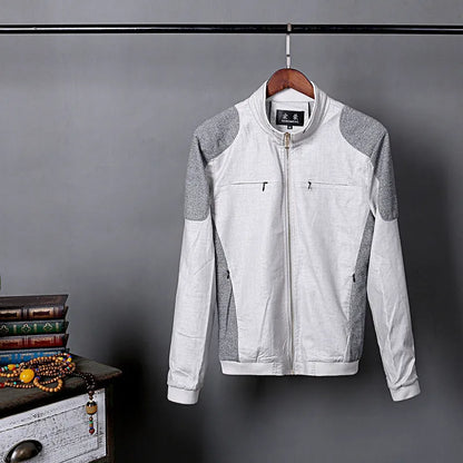 Men's thin cotton linen jacket in regular fit available in sizes M through 6XL