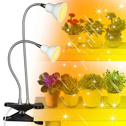 LED Grow Light with flexible gooseneck and clip for indoor plants