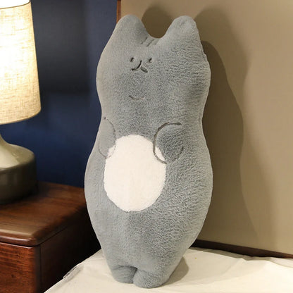 70cm cartoon cat plush toy in lying and standing poses with five colour variations