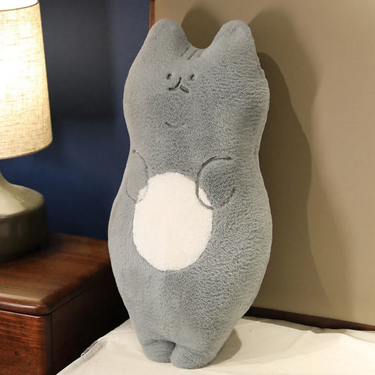 70cm cartoon cat plush toy in lying and standing poses with five colour variations