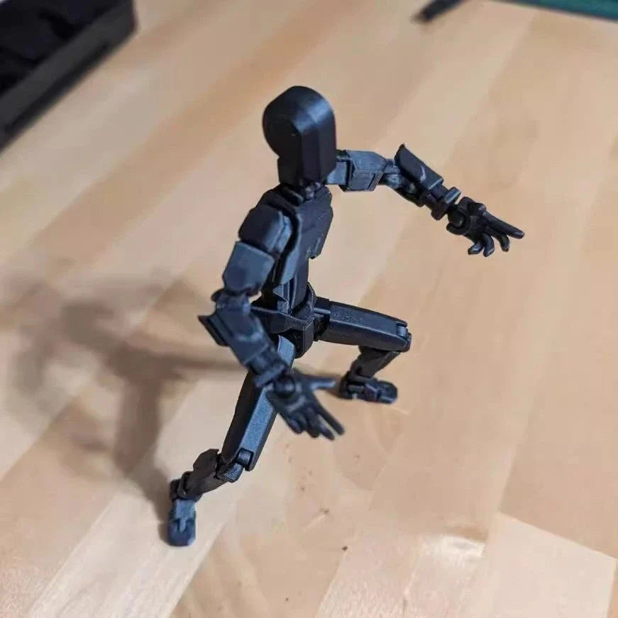 Versatile multi-jointed robotic action figure with customizable posing and design capabilities
