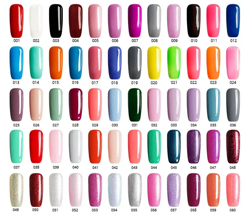 3-in-1 Gel Nail Varnish Pen with Glitter for One-Step Nail Art