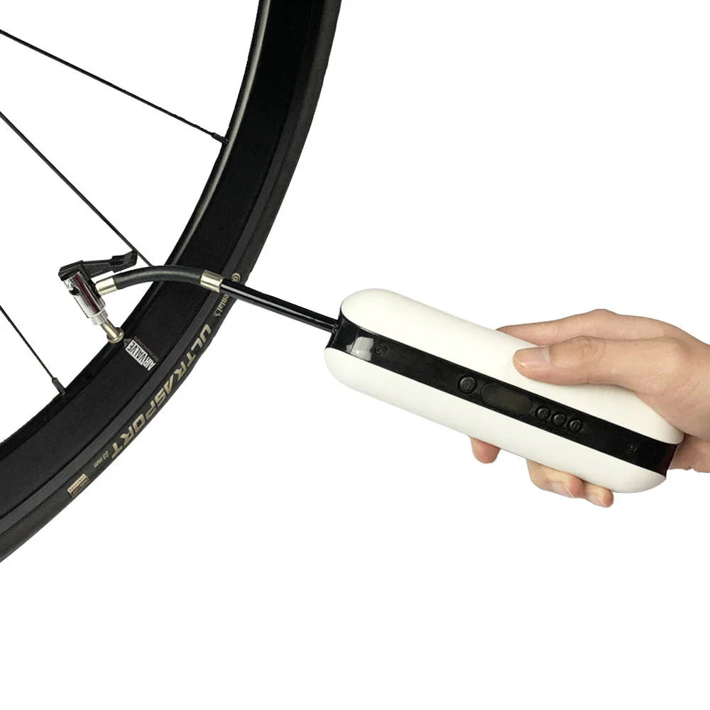 Premium 500mAh smart electric bike pump with precise pressure control and automatic shut-off feature