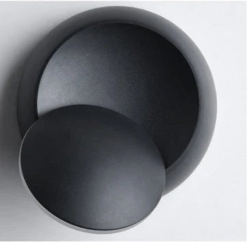 Stylish and modern moon-shaped bedside lamp with multiple lighting modes and durable iron construction