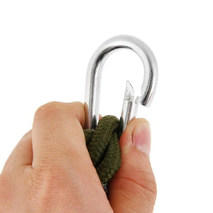 Durable and lightweight parachute hammock in various outdoor-friendly color options