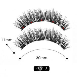 Magnetic Liquid Eyeliner and False Lashes Set - Easy Application, No Glue Needed