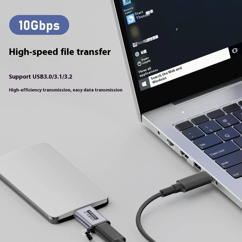 Micro USB to USB-C and USB-A adapter converter for data transfer and charging devices