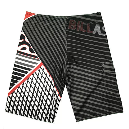 Quick-drying surf pants in red, blue, and green, sizes 30-38, 100% polyester fiber