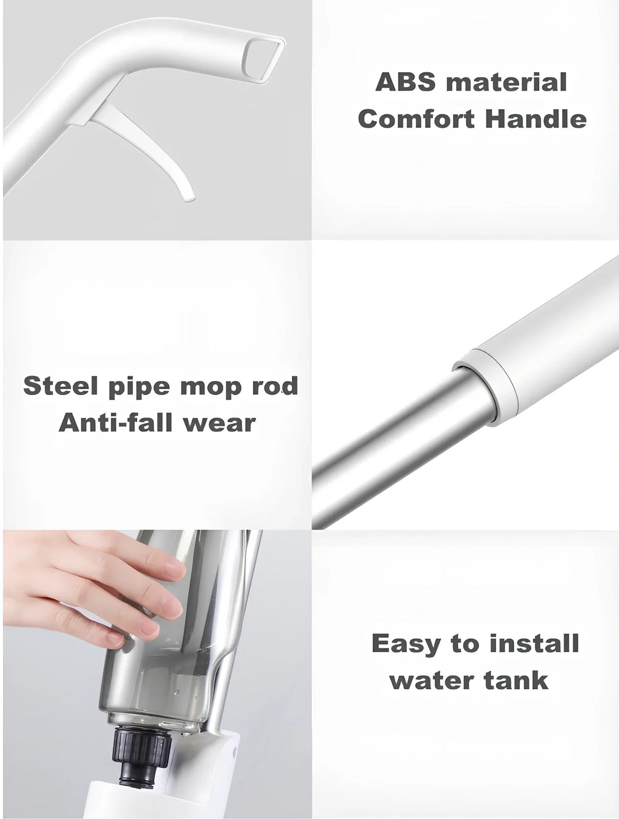 Xiaomi Deerma spray mop with carbon fibre handle and 350ml water reservoir