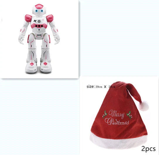 A remote-controlled robot toy with music and dance features, designed for children's entertainment and engagement.