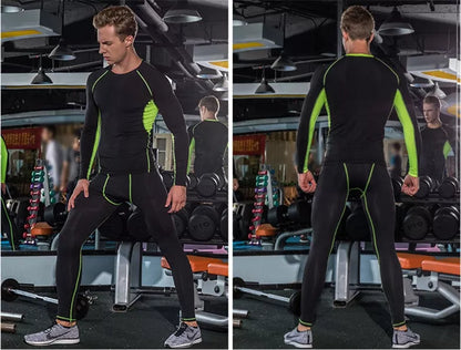 Men's thermal underwear set in black, ideal for winter warmth