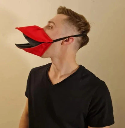 Charming duck-themed face mask made of soft, absorbent cotton for everyday protection and style