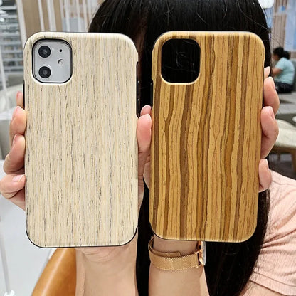 Wooden iPhone back cover case in rosewood, teak, or walnut for iPhone models