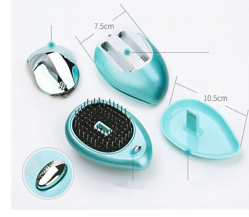 Portable Vibrating Hair Massage Comb with Ionic Technology