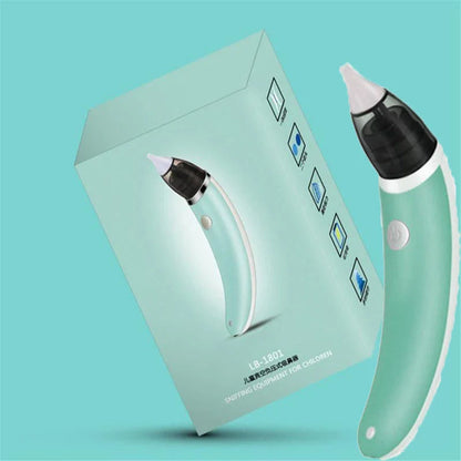 Electric Nasal Aspirator with Adjustable Suction Power and Soft Silicone Tips for Gentle Nasal Clearing in Babies