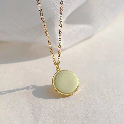 S925 pure silver projection necklace with LOVE design in gold, rose gold, and silver