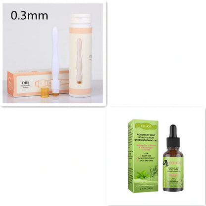 Rosemary Mint Hair Growth Oil bottle with natural ingredients for scalp massage and hair growth