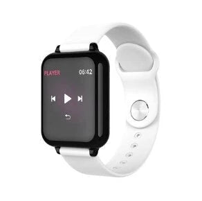 Apple-compatible smart sports watch with color display, health tracking features, and smartphone connectivity