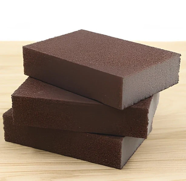 Magic eraser cotton nano emery sponge measuring 10x7x2.5cm with integrated 7cm steel ball for kitchen cleaning