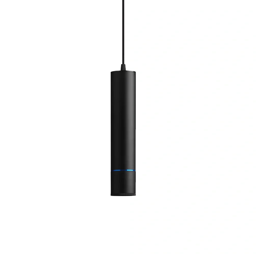 LED macaron spotlight in black finish with 60mm diameter and aluminium body construction
