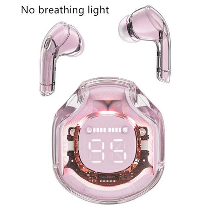 Transparent Warehouse wireless Bluetooth headset in multiple colours with in-ear design and optional breathing light
