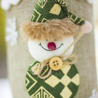 Festive Christmas wine bottle socks in vibrant colors, perfect for holiday decor