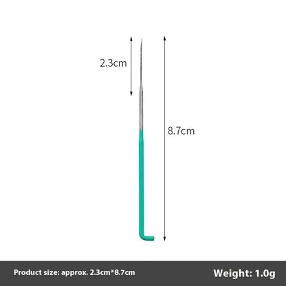 Wool felt stamp pin handicraft tool with oil-free needles in 9.0cm, 8.6cm and 7.8cm lengths and multiple needle types