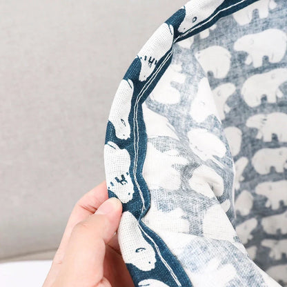 European-style cotton linen laundry basket in elegant designs for stylish home organization