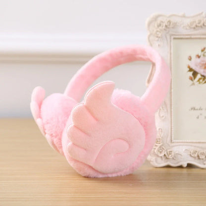 Girls Plush Earmuffs in various colors for winter warmth and style
