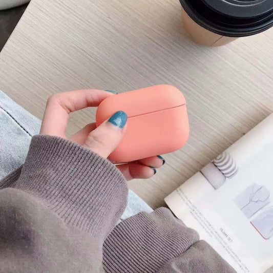 Compatible AirPods Pro 3 protective case in various colours like black, pink, green, and blue