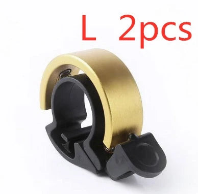 Sleek aluminum alloy bicycle bell with advanced sound alarm for safe cycling on mountain bikes and road bikes