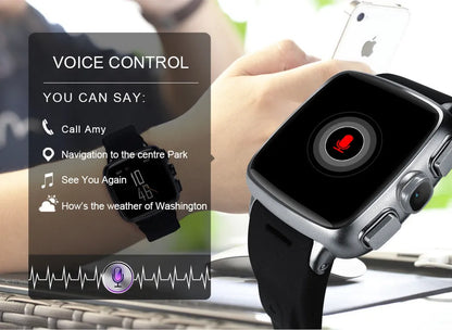 Z01smart watch in black or white with 1.54-inch HD screen and USB 2.0 port