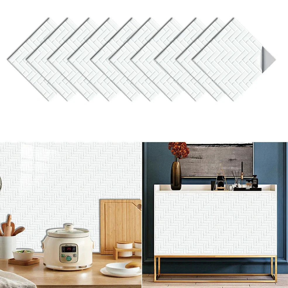 Removable wall stickers in 10x10cm and 15x15cm sizes with anti-fouling PVC material