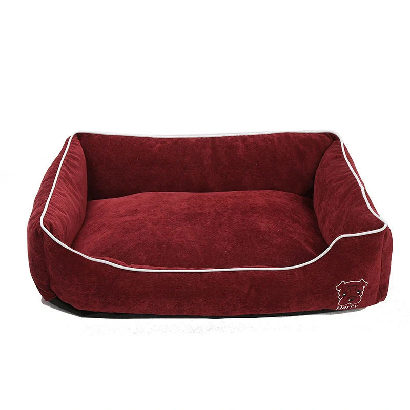 Bite resistant corduroy pet kennel in various colors and sizes