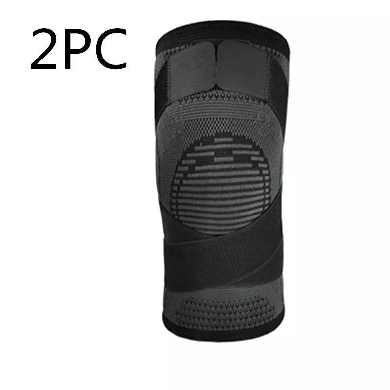 Nylon knitted knee pad for sports and fitness in various colors and sizes