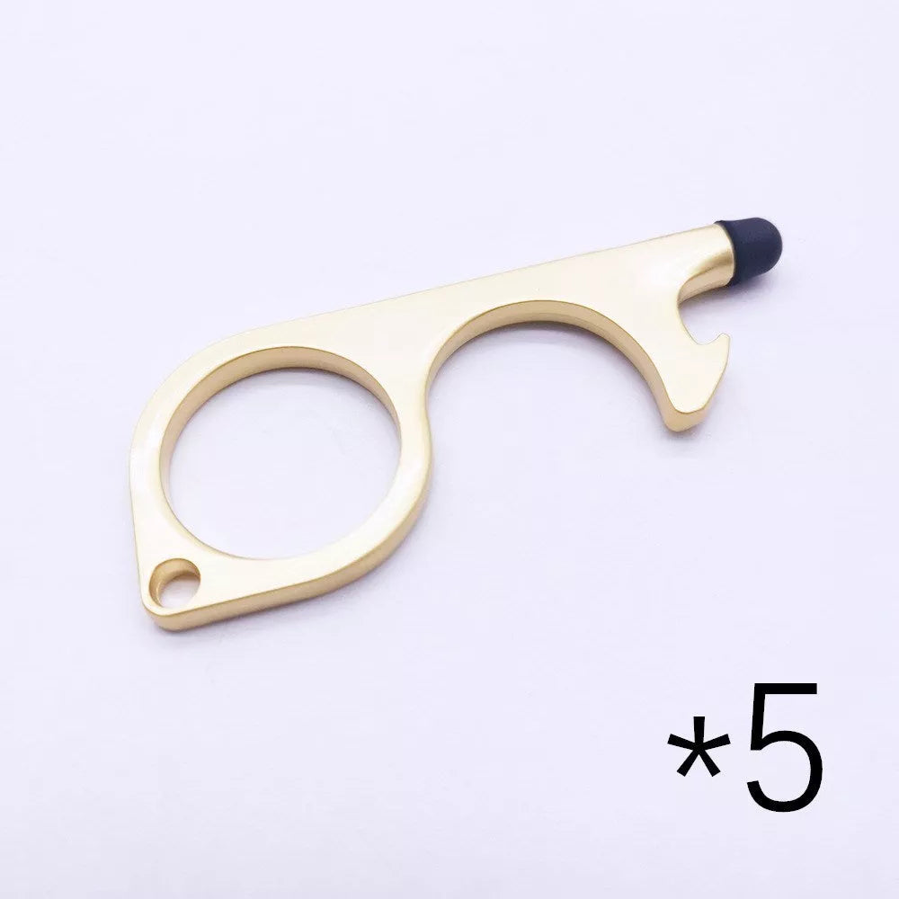 Alloy protective door opener keychain in various colors