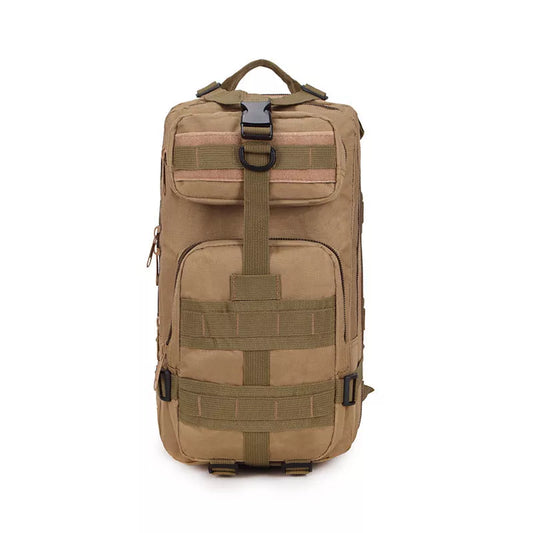 Camouflage outdoor backpack with durable 600D encrypted Oxford cloth, spacious for computers and clothes