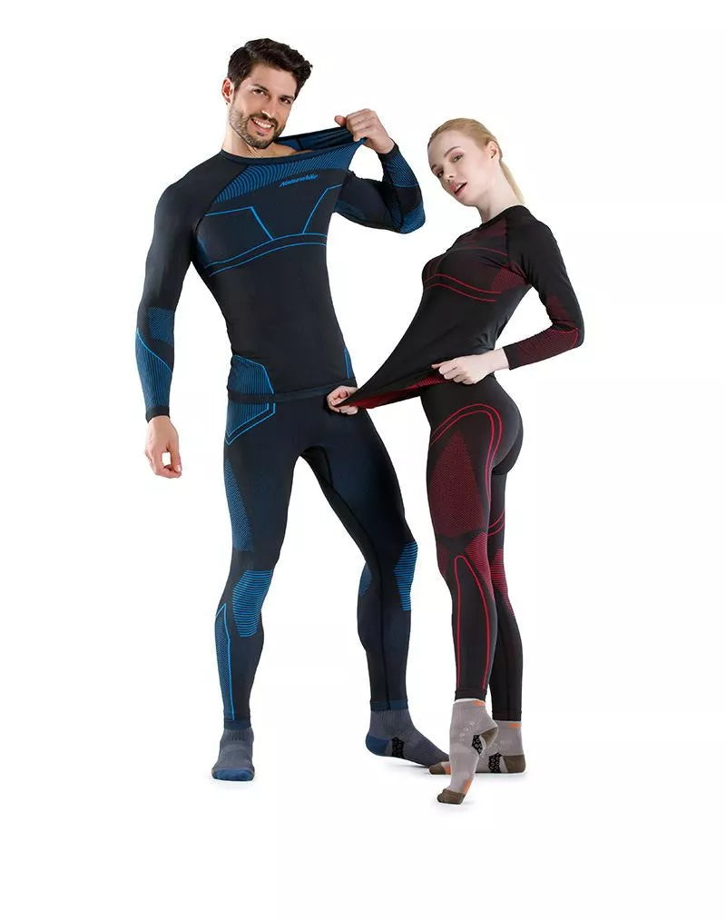 Naturehike Quick-drying underwear suits for men and women in black and grey or red options