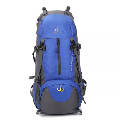 60L waterproof nylon mountaineering backpack in multiple colors for outdoor adventures