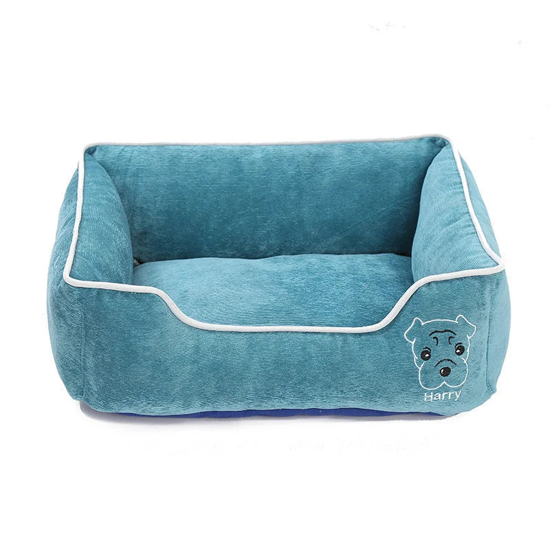 Bite resistant corduroy pet kennel in various colors and sizes